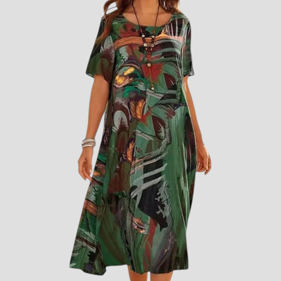 Elena™ | Vestido Midi de Verano con Corte Suelto