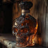 Skull King Whiskey Decanter – Gothic Glass Bottle for Liquor, Bourbon & Bar Decor - FairyLightTrees